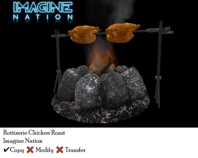 Second Life Marketplace Rotisserie Chicken Roast